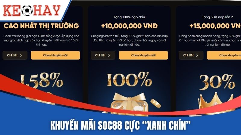 Khuyến mãi nhà cái này cực “xanh chín”