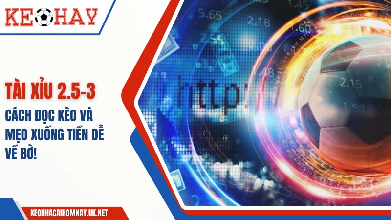 Tài Xỉu 2.5-3 – Cách Đọc Kèo Và Mẹo Xuống Tiền Dễ Về Bờ!